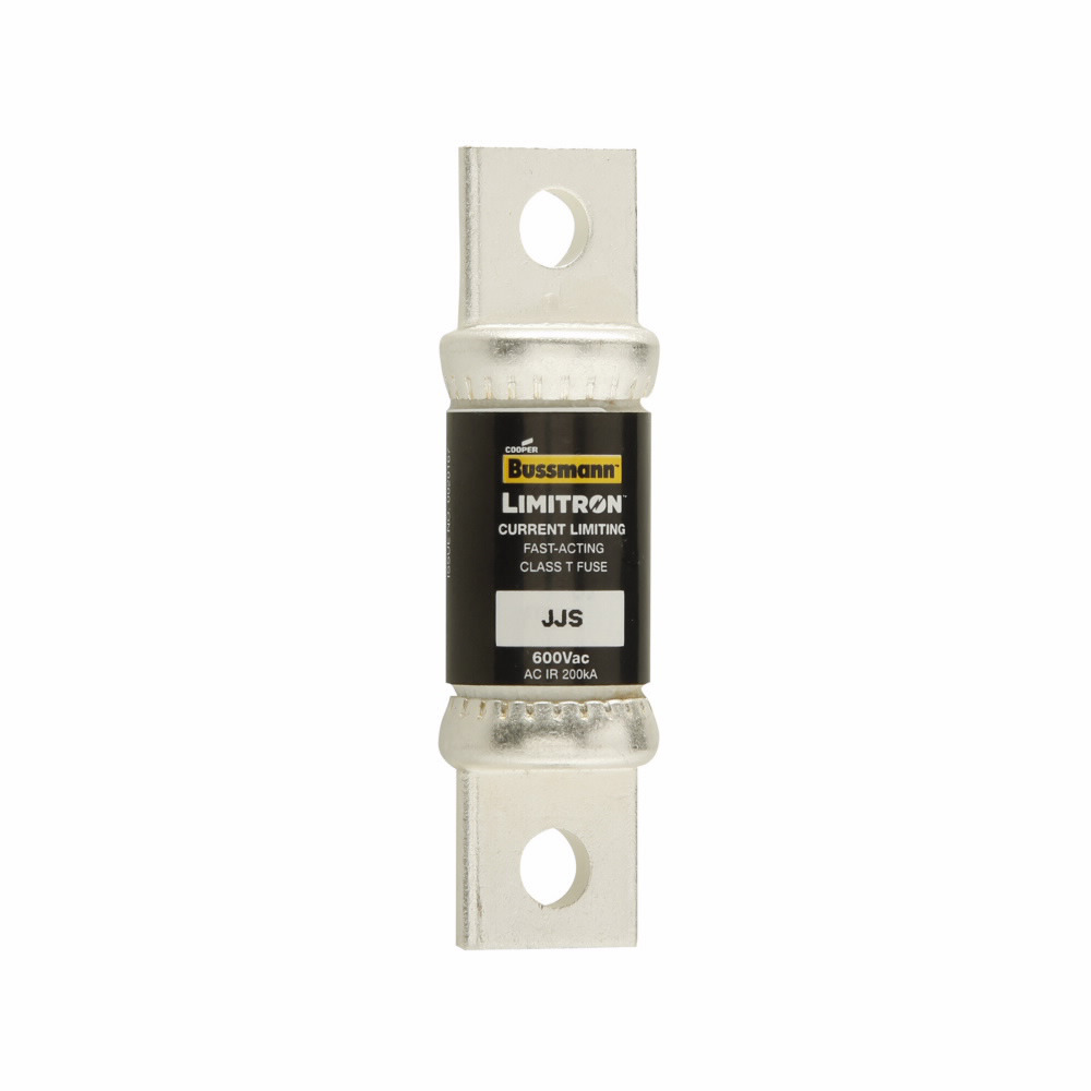 Eaton Bussmann series JJS fuse, Current-limiting very fast acting fuse, Small footprint, VFD line protection, 70 A, Class T, Non-indicating, Bolted blade end x bolted blade end, 200 kAIC at 600 V, Standard, 5, 600 V