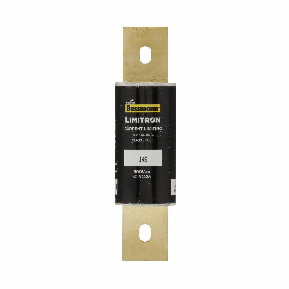 Eaton Bussmann series JKS fuse, LIMITRON Fast-acting fuse, Power panelboards, machinery disconnects, 125 A, 1, Class J, Non-indicating, Bolted blade end x bolted blade end, 200 kAIC at 600 Vac, Standard, 1, 600 V