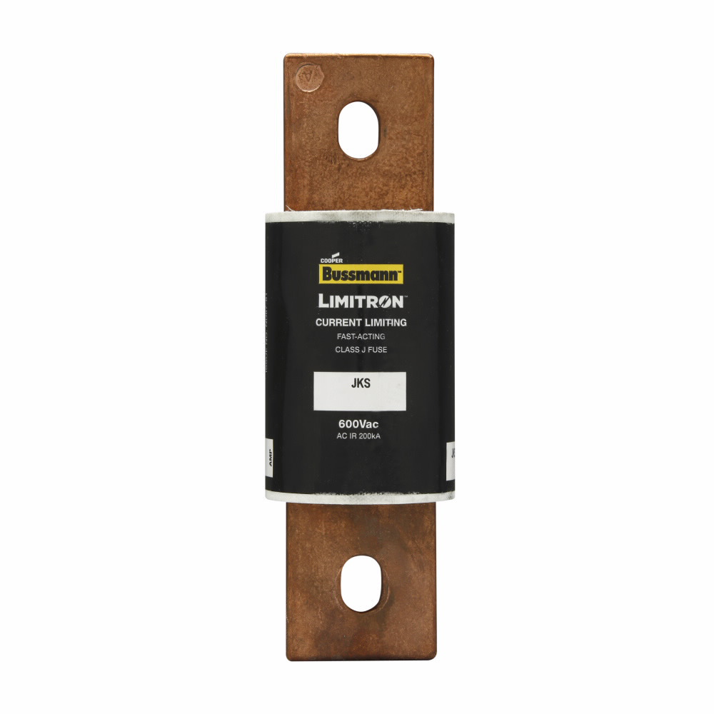 Eaton Bussmann series JKS fuse, LIMITRON Fast-acting fuse, Power panelboards, machinery disconnects, 500 A, 1, Class J, Non-indicating, Bolted blade end x bolted blade end, 200 kAIC at 600 Vac, Standard, 1, 600 V