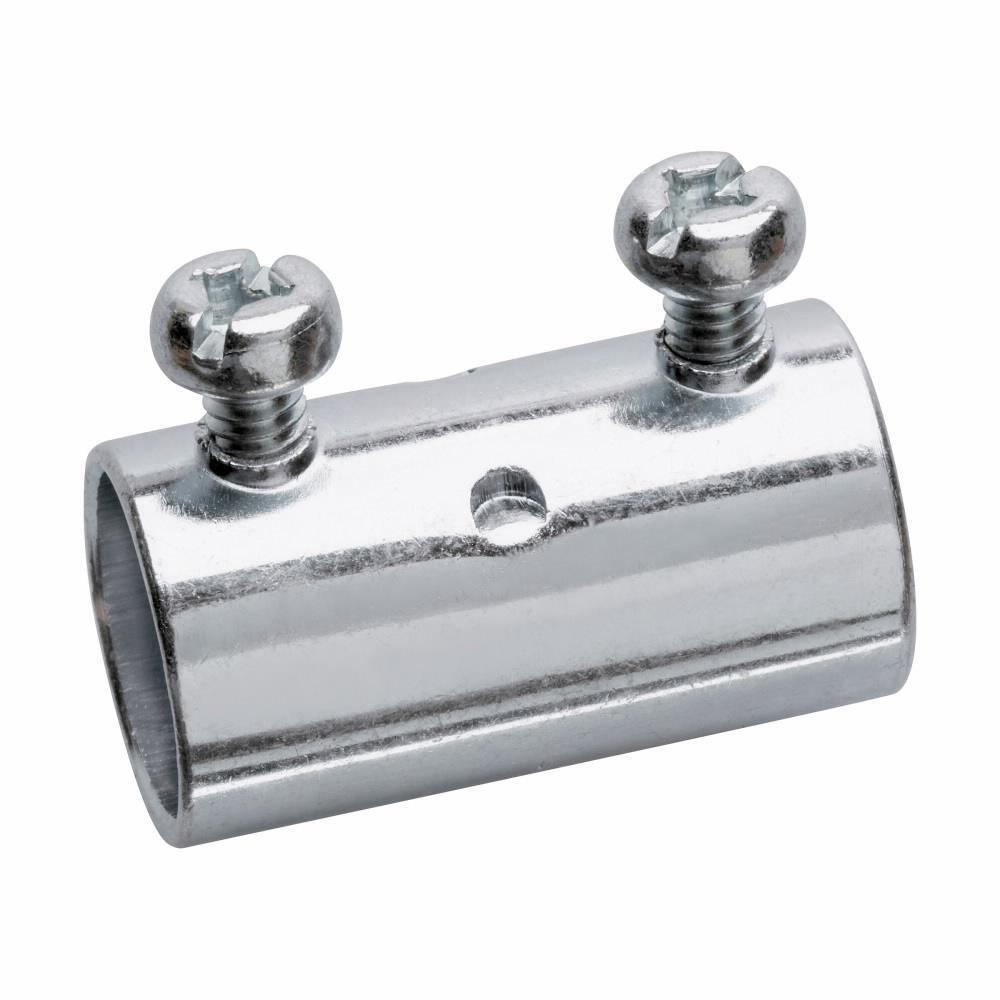 462 Setscrew Conduit Coupling, 1 in, For Use With EMT Conduit, Steel, Zinc Plated