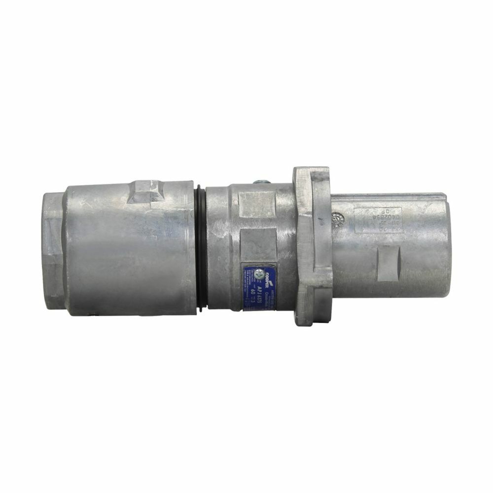 Eaton Crouse-Hinds series Arktite APJ plug, 60A, 0.50-1.45", Three-wire, four-pole, 50-400 Hz, Style 2, Copper-free aluminum, 600 Vac/250 Vdc