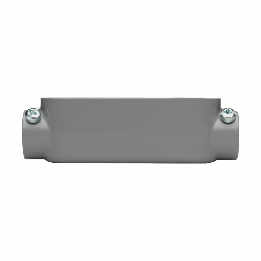 Eaton Crouse-Hinds series Condulet Series 5 conduit outlet body, Rigid/IMC, Copper-free aluminum, C shape, Body, traditional cover and gasket, 1/2"