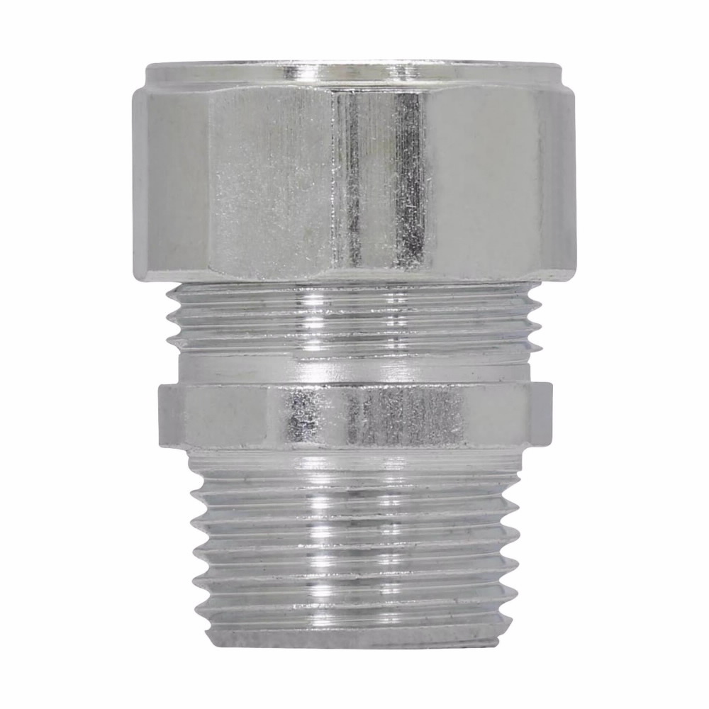 Eaton Crouse-Hinds series CG color-coded cord grip, Cable range min/max: 0.75-0.85", Purple, Straight, Steel, 3/4"
