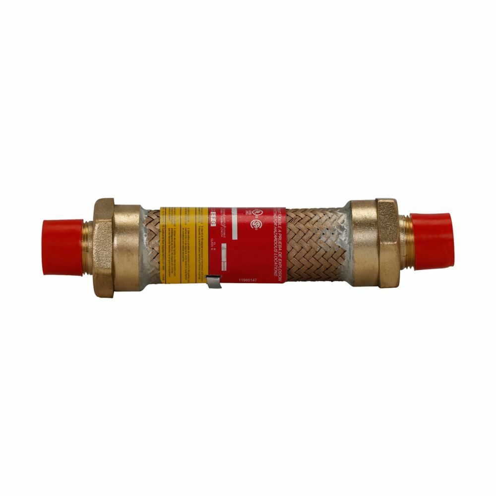 ECGJH224 Explosionproof Male to Male Flexible Coupling, 3/4 in, For Use With Rigid Conduit, Forged Brass, Chromate Treated Electro-Galvanized