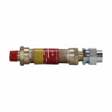 Eaton Crouse-Hinds series ECLK coupling, 24" flexible length, Male connection one end, female connection one end, Stainless steel, 4" trade size