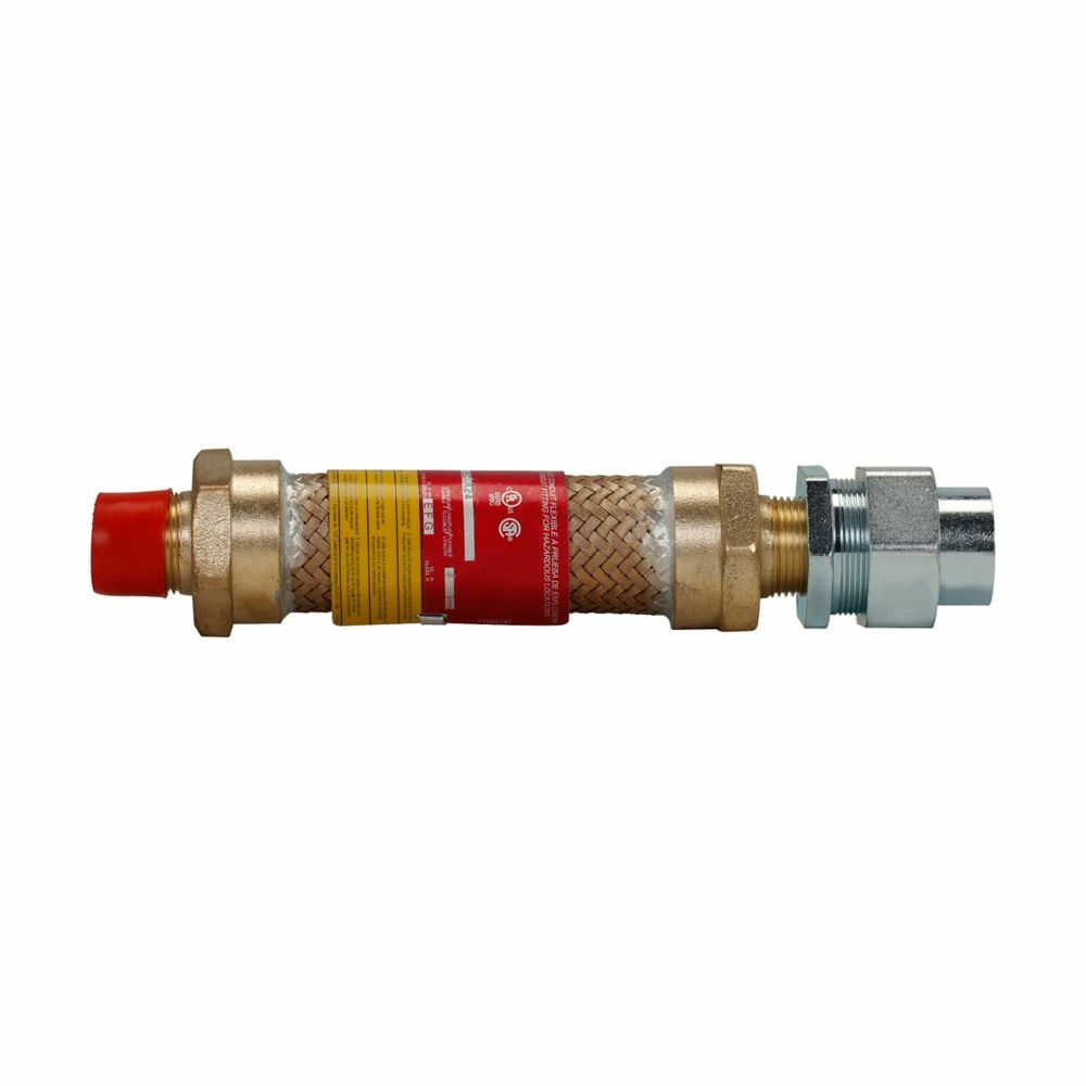 ECLK221 Explosionproof Male to Female Flexible Coupling, 3/4 in, For Use With Rigid Conduit, Forged Brass