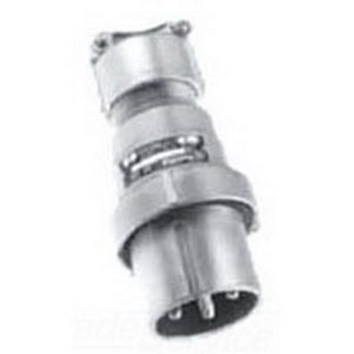3-Pole Clamping Ring Plug, 600 VAC, 250 VDC, 60 A, 3-Wire