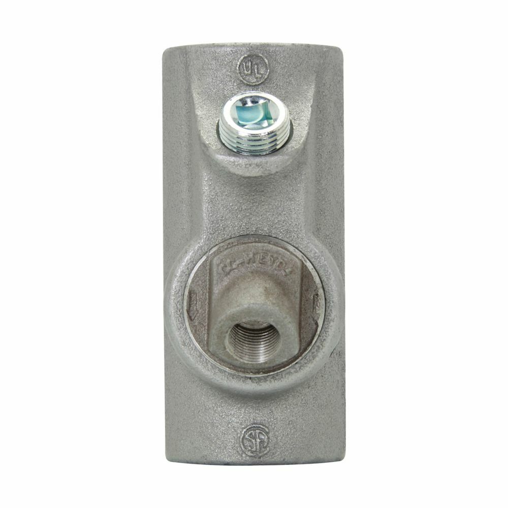 Eaton Crouse-Hinds series EYD conduit sealing fitting with drain, Female, Feraloy iron alloy and/or ductile iron, Vertical only, 2-1/2"
