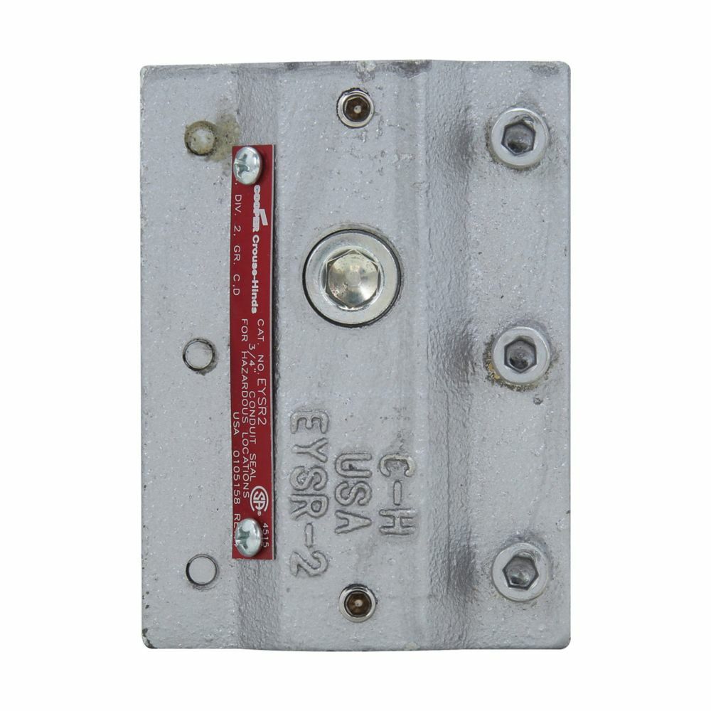 Eaton Crouse-Hinds series EYSR retrofit sealing fitting, Feraloy iron alloy, 2-1/2"