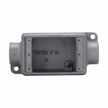 Eaton Crouse-Hinds series Condulet FS device box, Shallow, Copper-free aluminum, Single-gang, C shape, 1"