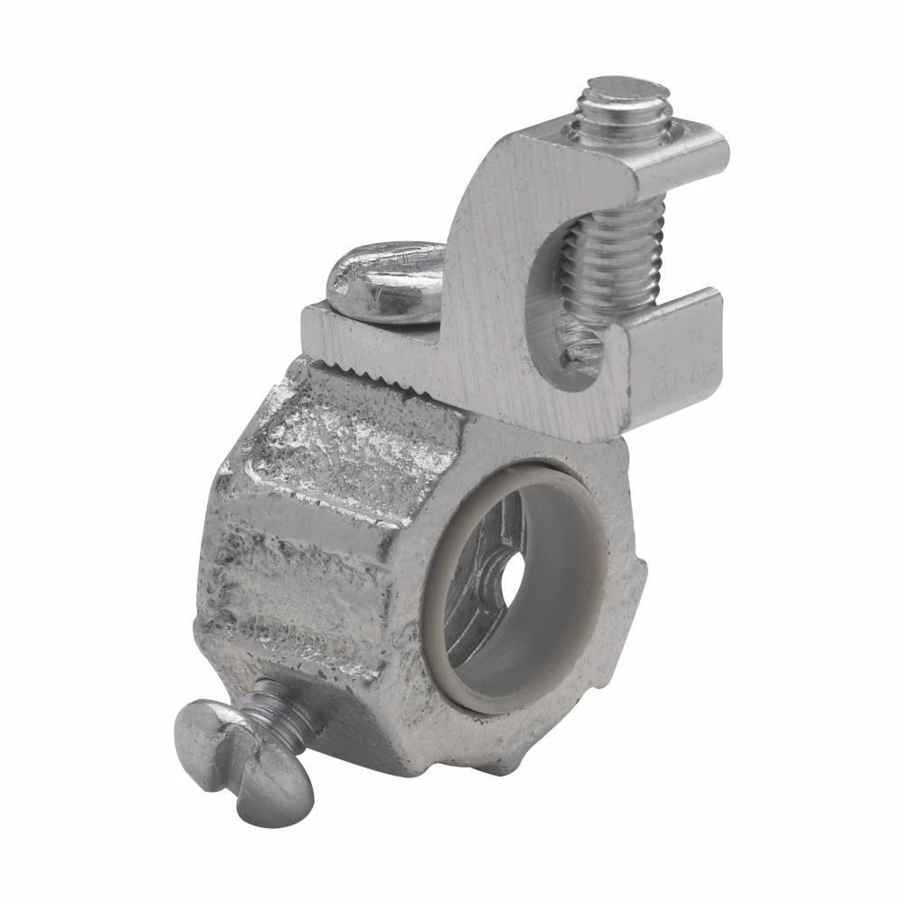 GLL 2 Lazy-Lug Ground Bushing, 3/4 in Trade, 4 AWG Wire Min, 14 AWG Wire Max, Malleable Iron
