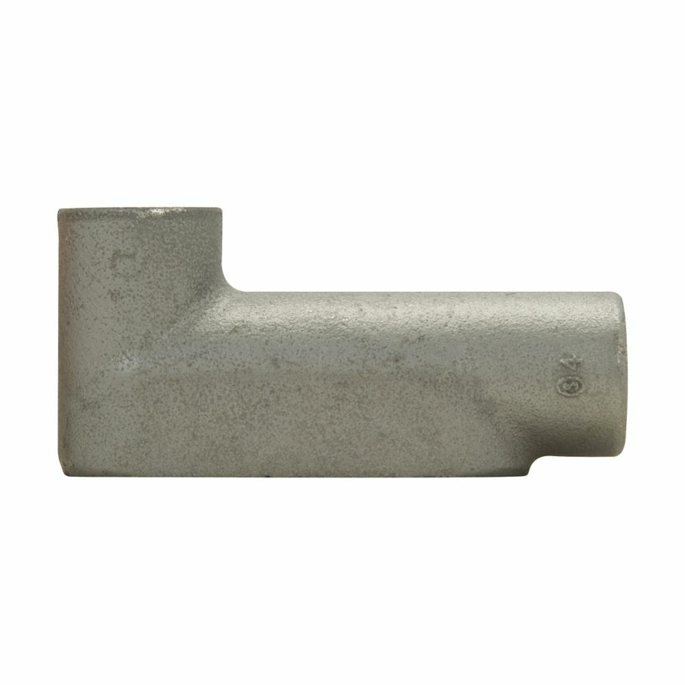 Eaton Crouse-Hinds series Condulet Form 7 conduit outlet body, Copper-free aluminum, LB shape, 1-1/2"