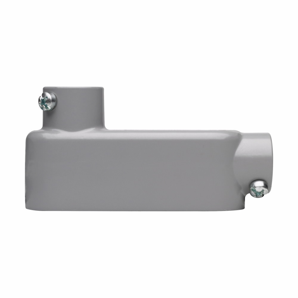 Eaton Crouse-Hinds series Condulet Series 5 conduit outlet body, Rigid/IMC, Copper-free aluminum, LB shape, Body, traditional cover and gasket, 2-1/2"