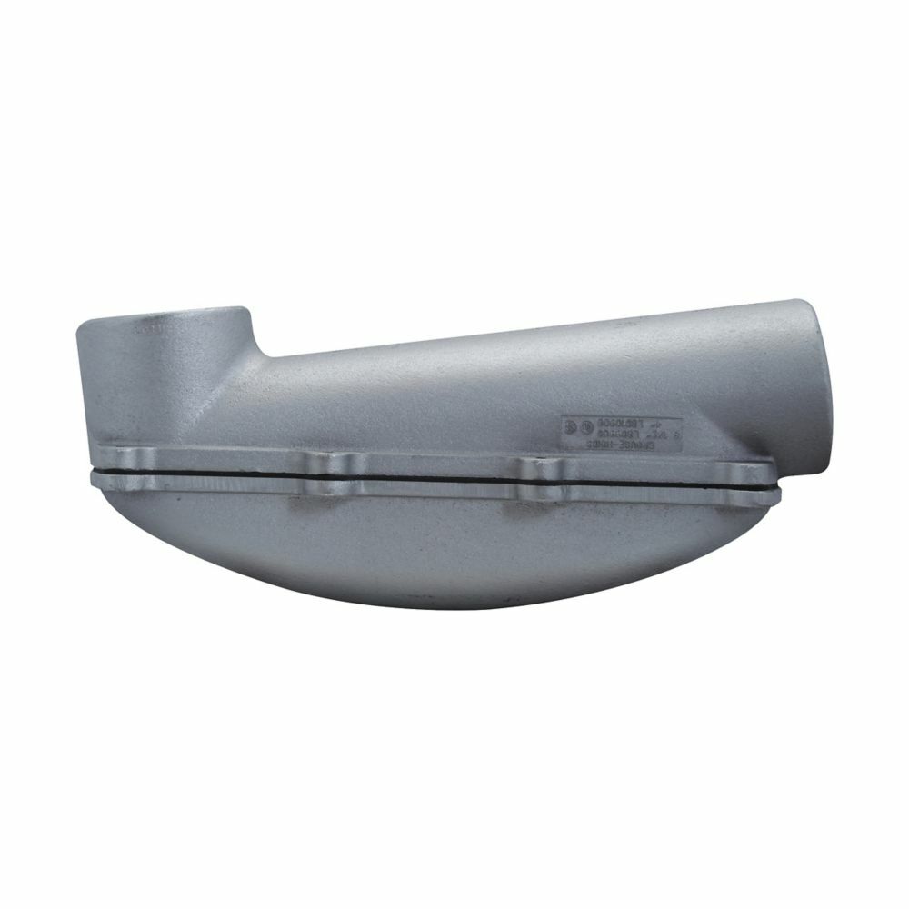 Eaton Crouse-Hinds series Condulet LBD mogul conduit body, Copper-free aluminum, 4"