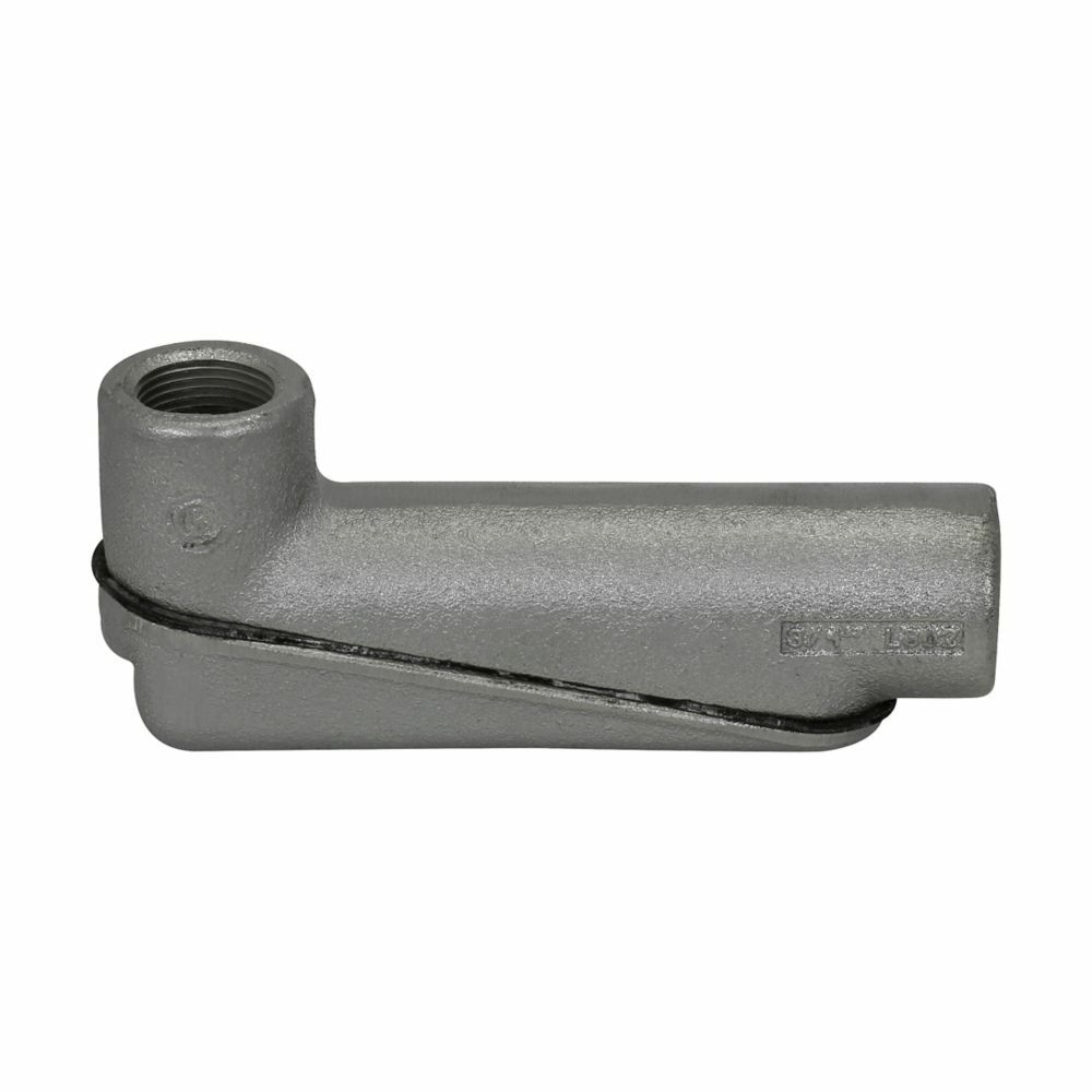 Eaton Crouse-Hinds series Condulet LBD mogul conduit body, Feraloy iron alloy, 1/2"