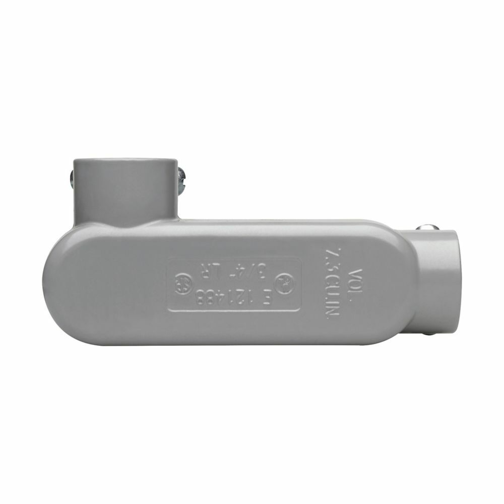 Eaton Crouse-Hinds series Condulet Series 5 conduit outlet body, Combination EMT, Copper-free aluminum, LR shape, Body, traditional cover and gasket, 1"