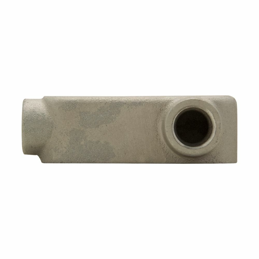 Eaton Crouse-Hinds series Condulet Mark 9 conduit outlet body, Copper-free aluminum, LR shape, 1-1/2"