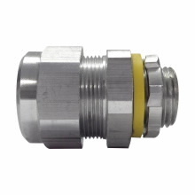 Eaton Crouse-Hinds series Liquidator liquidtight connector, FMC, Straight, Non-insulated, Aluminum, 4"