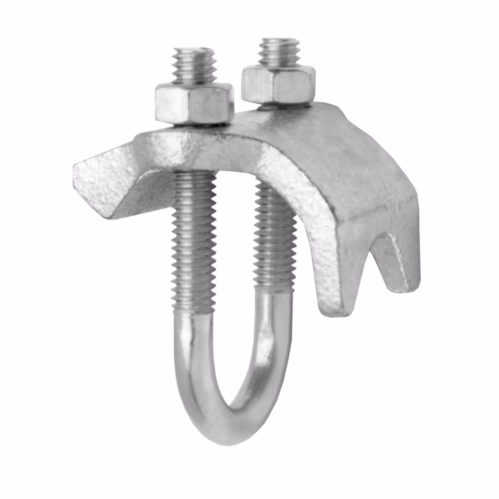 Eaton Crouse-Hinds series RAC right angle type conduit clamp, Rigid/IMC, Iron, Hot dip galvanized finish, 1"