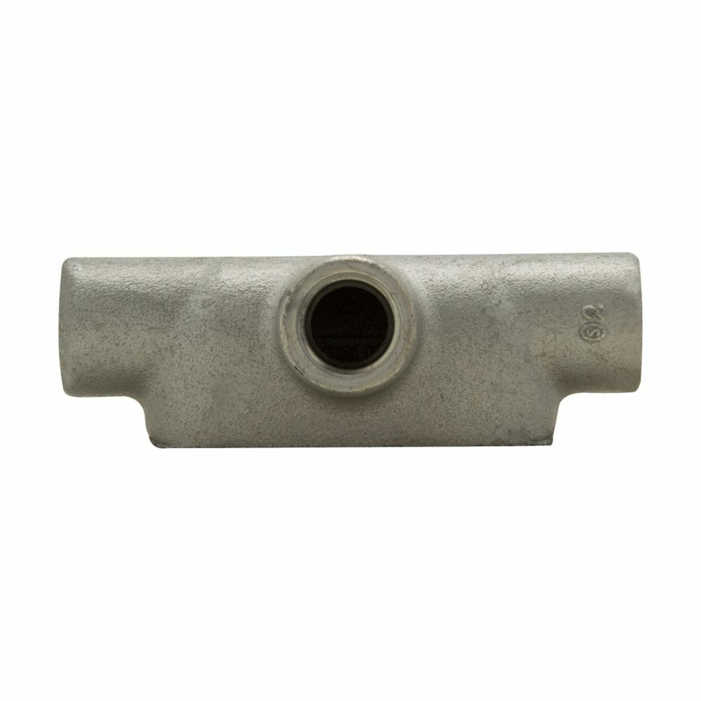 Eaton Crouse-Hinds series Condulet Form 7 conduit outlet body, Copper-free aluminum, T shape, 1"