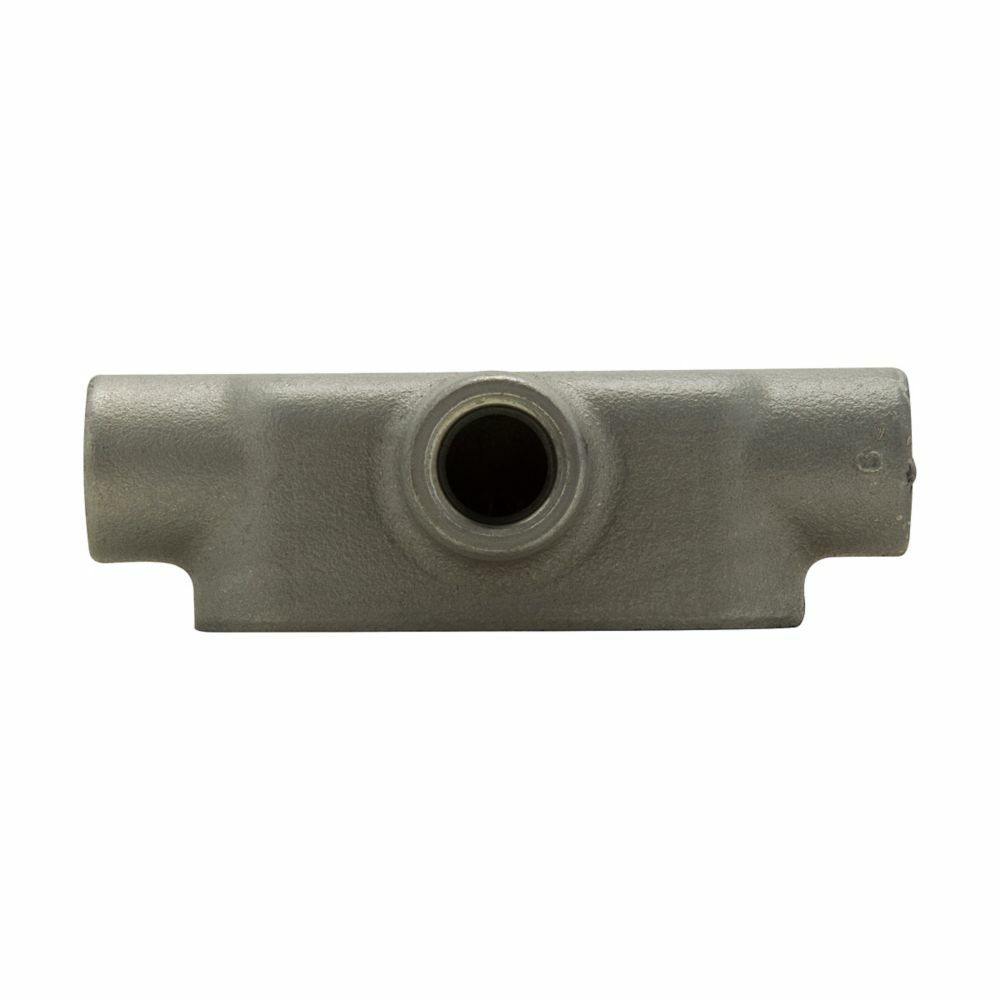 Eaton Crouse-Hinds series Condulet Form 8 conduit outlet body, Feraloy iron alloy, T shape, 1-1/2"
