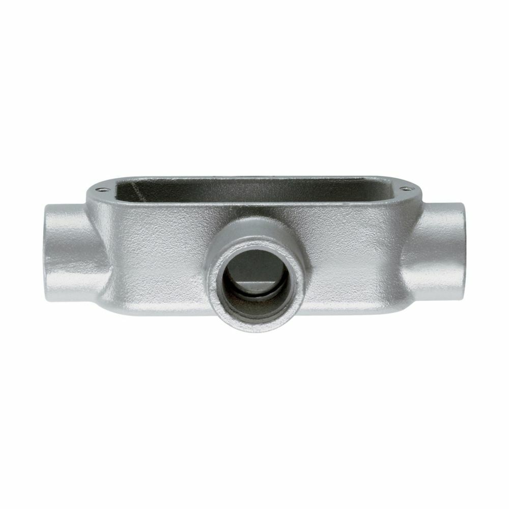 Eaton Crouse-Hinds series Condulet Form 5 conduit outlet body, Malleable iron, X shape, 3/4"