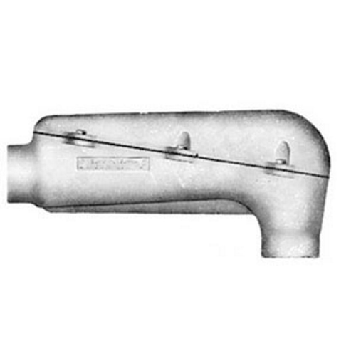 Mogul Unilet; Type LB Conduit Body With Cover and Gasket Assembly; 4 Inch, Copper-Free Aluminum, Epoxy Powder Coated