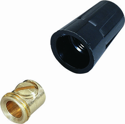 IDEAL, Wire Connector, Set-Screw, Size: 11/16 IN Width X 1-1/64 IN Height, Number Of Conductors: 1 to 6, Wire Size: 20 - 10 AWG, Material: Brass, Flame-retardant polypropylene shell, Color: Brass Connector, Black Shell, Voltage Rating: 600 V, Temperature Rating: 150 , 302 DEG C, DEG F, Model: 22, Width: 11/16 IN, Height: 115625 IN