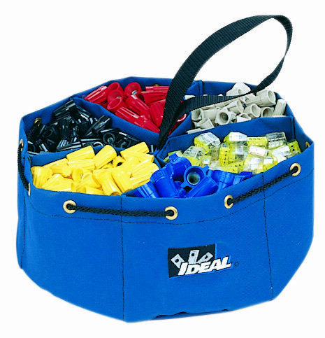 Divider Pouch Small Parts Bag, Blue, Number Of Pockets: 6, Bag Type: Parts Bag, Nylon Polyester