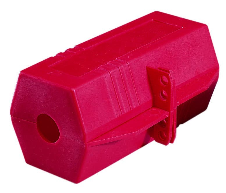 IDEAL, Plug Lockout, Material: Durable Plastic Body, Voltage Rating: 220/550 V, Length: 7 IN, Width: 3-1/4 IN, Capacity: Up To 3/8 IN Shackles