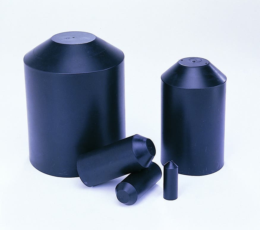IDEAL, Heat Shrinkable Tube, Thermo-Shrink, Medium-Wall Heat Shrink, Thickness: 0.118 IN, Length: 5 (End Cap) IN, Volume Resistivity: 1014 OHM.CM For IEC 93, Dielectric Strength: Less Than 15 KV/MM IEC 243, Continuous Operating Temperature: -55 DEG CC To 110 DEG C IEC 216, Cable Range: 500 - 1500 MCM, Nominal Recoveredi.d. (max.): 0.590 IN, Expanded I.d. (min.): 1.380, Elongation At Break: ASTM D 638, Less Than 400%, Elongation Of Break After Aging: Less Than 300 PCT 150 DEG C, 168 HR
