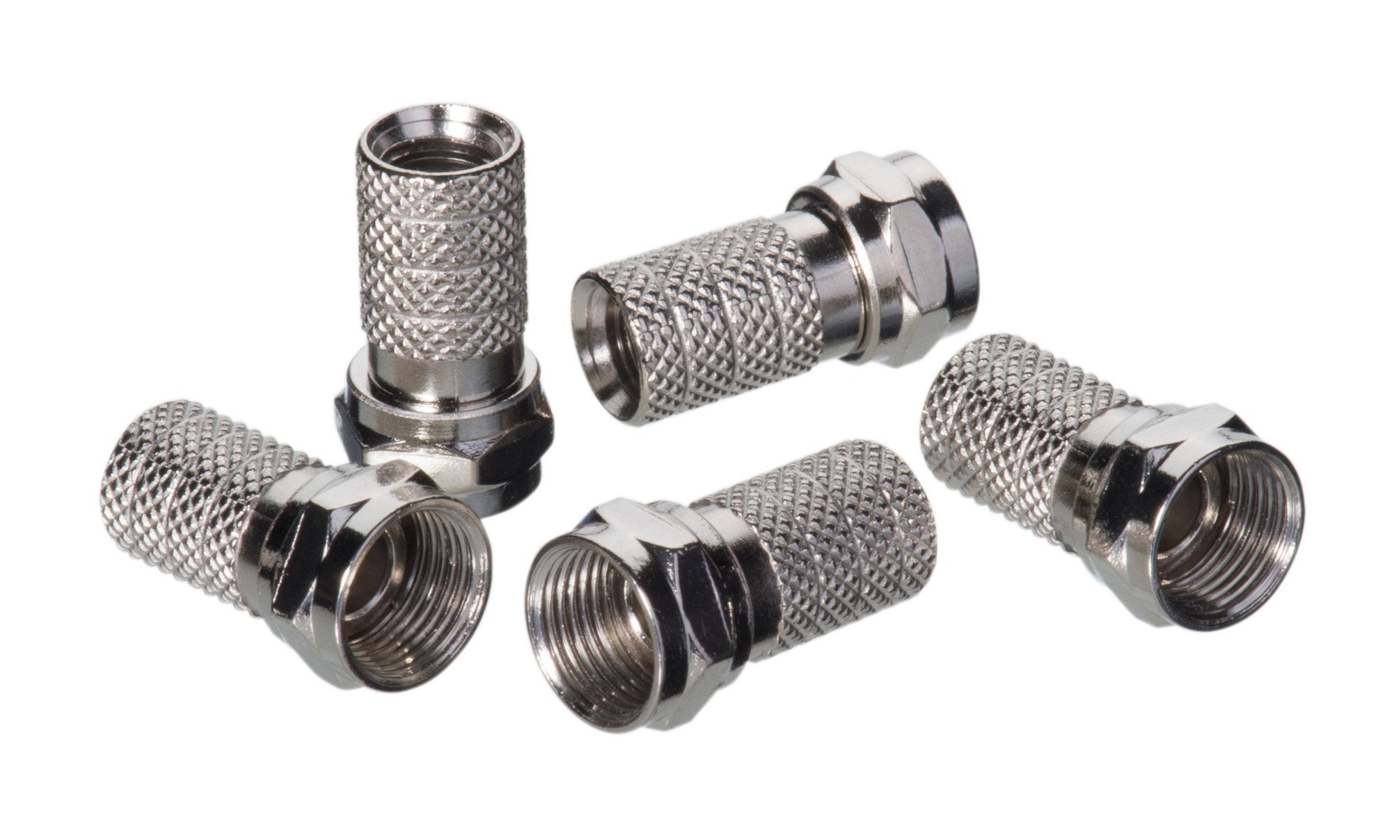 IDEAL, Coaxial Connector, F-Type, Connection: Crimp-On, Material: Brass, Coaxial Cable Type: RG-59