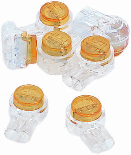 IDEAL, Insulation Displacement Connector, UY-I, Butt Splice, Connection: 2-Wire, Insulation: O.D 060 IN Max, Color: Yellow