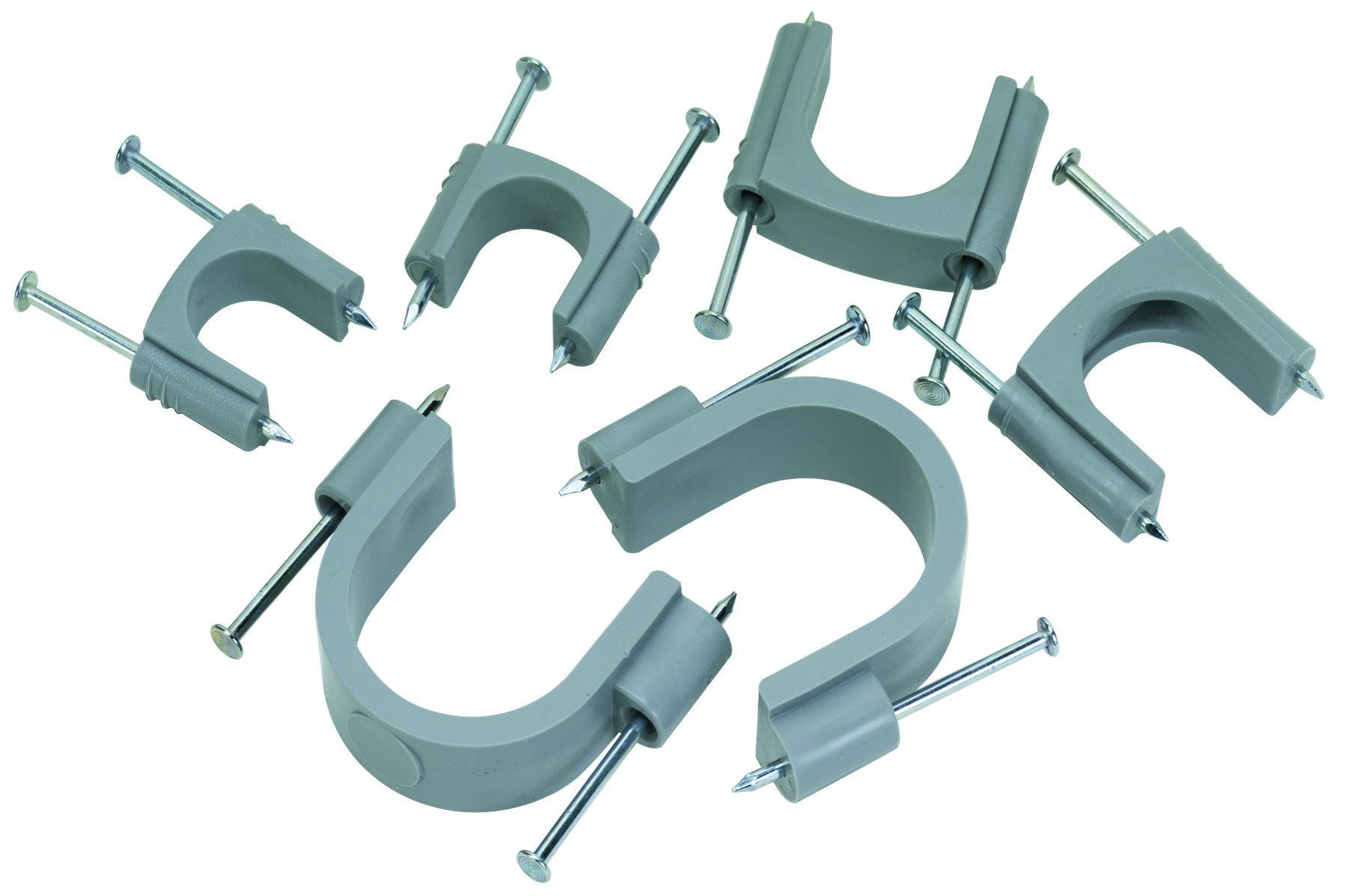 IDEAL, Strap, Service, Cable Size: 4/0 AWG SER Cable And 4/0 AWG SEU Cable, Material: Smooth Plastic, Color: Grey, Insulation: Insulated, Finish: Zinc-Plated Nails