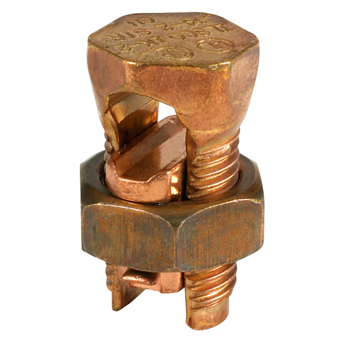 Copper Split Bolt, Conductor Range for Equal Main & Tap 2-6 Sol, UL, CSA