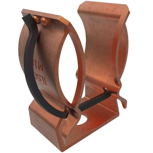 Copper Fuse Clip, Wire Reinforced, 600 Volts, 60 Amps