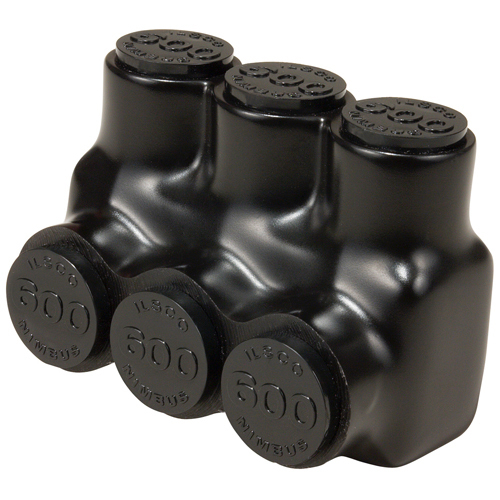 Nimbus Insulated Aluminum Multi-Tap Connector, Conductor Range 750-250, 6 Ports, Single Sided Entry, Tin Plated, UL, CSA
