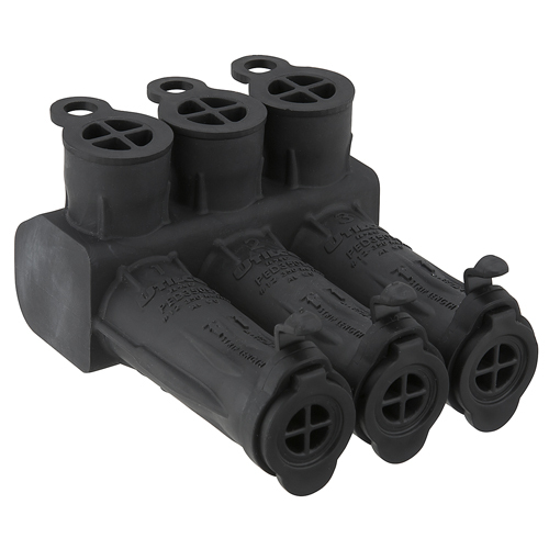 SafetySub Insulated Multi-Tap Connector, Dual Rated, Direct Burial, Conductor Range 350-12, 3 Ports, UL, CSA
