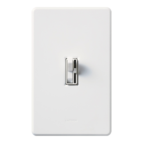 Ariadni Dimmer, Incandescent/Halogen, Single-pole, preset, 120V/1000W clamshell packaging in white