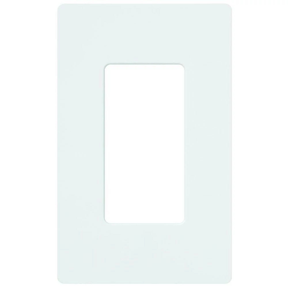 Claro Wallplate, Gloss Finish, Single-gang in white