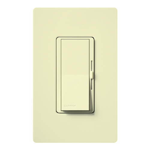 Diva Dimmer - Gloss Finish, Electronic Low-Voltage, 3-way, 120V/300W in almond