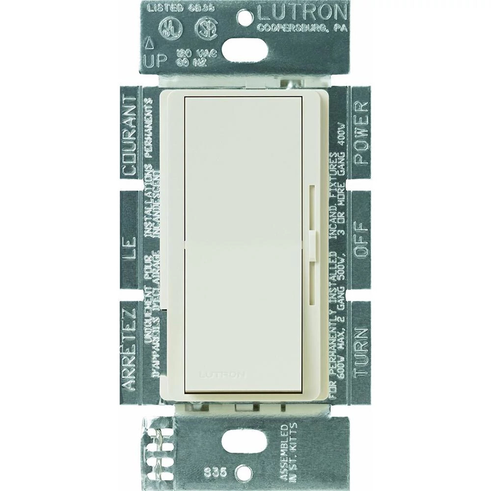 Lutron Diva 3-Speed 1.5A Fan Control, Single-Pole/3-Way, Light Almond