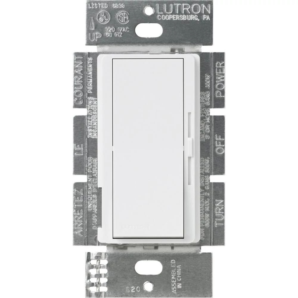 Lutron Diva 3-Speed 1.5A Fan Control, Single-Pole/3-Way, White