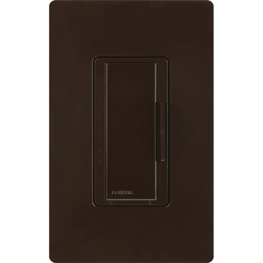 Maestro Dimmer - Gloss Finish, Incandescent/Halogen, Multi-location/single-pole, 120V/1000W in brown
