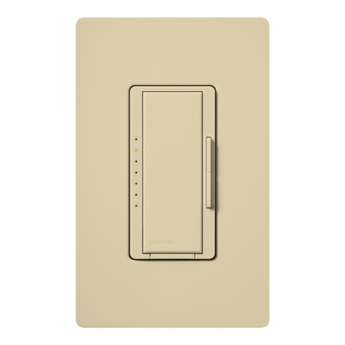 Maestro Dimmer - Gloss Finish, Incandescent/Halogen, Multi-location/single-pole, 120V/600W in ivory