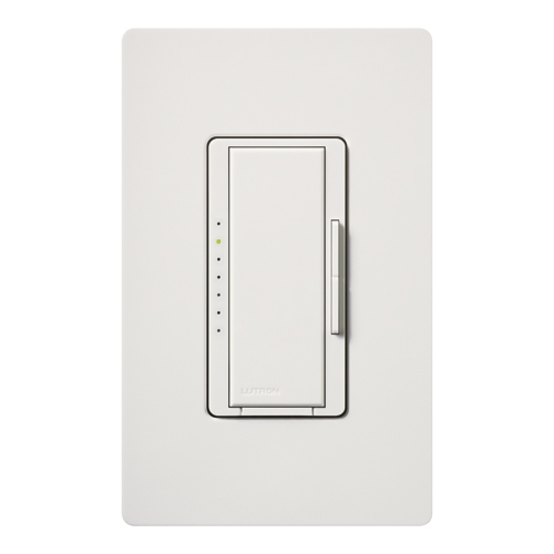 Maestro Dimmer - Gloss Finish, Incandescent/Halogen, Multi-location/single-pole, 120V/600W in white