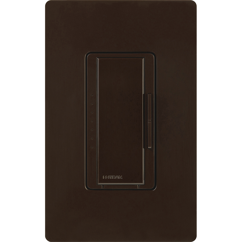 Maestro Dimmer - Gloss Finish, Magnetic Low-Voltage, Multi-location/single-pole, 120V/600VA (450W) in brown