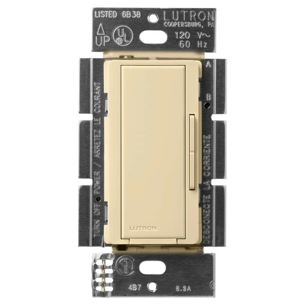 Maestro Companion dimmer for multi-location use, 120V, Gloss finish in ivory