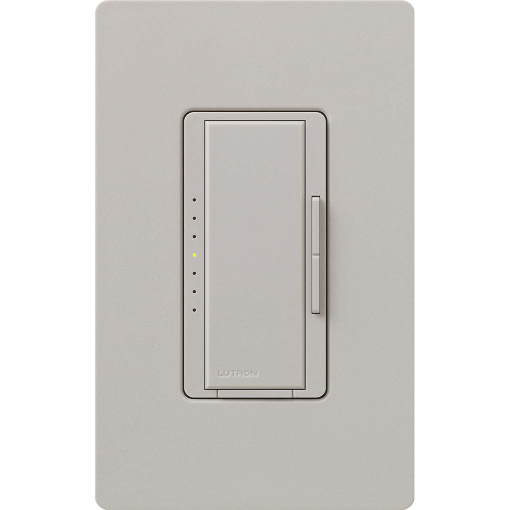Maestro Dimmer - Satin Finish, Incandescent/Halogen, Multi-location/single-pole, 120V/1000W in taupe