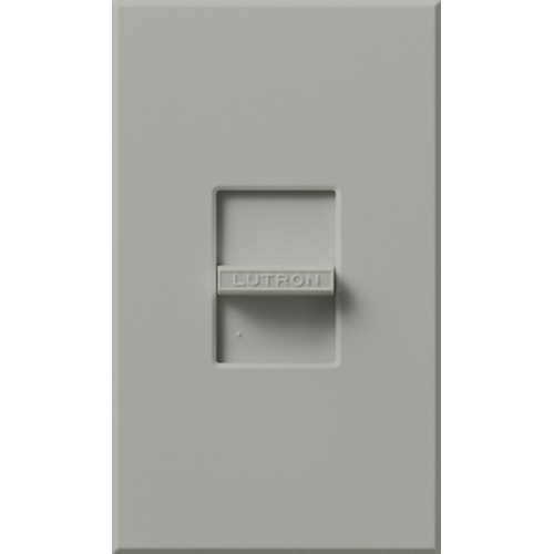 Nova Dimmer, Fluorescent or LED Dimming with 3-Wire Ballasts and Drivers, Single-pole (small control), 120V/16A in gray